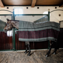 Coperta Asciugante Quadrata Heavy Fishbone Kentucky Bordeaux