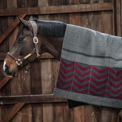 Coperta Asciugante Quadrata Heavy Fishbone Kentucky Bordeaux