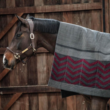 Coperta Asciugante Quadrata Heavy Fishbone Kentucky Bordeaux