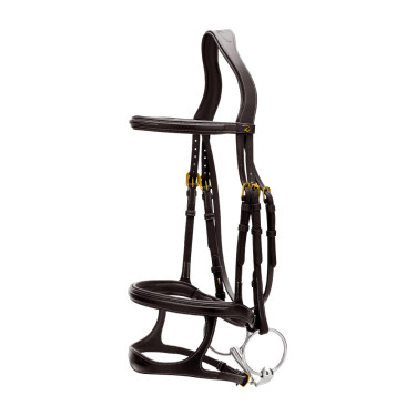 Briglia Doppia Capezzina D Collection by Dy'on Nero Briglia Doppia Capezzina D Collection by Dy'on Nero