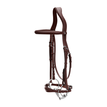 Capezzina Tedesca Regolabile New English Collection by Dy'on Marrone