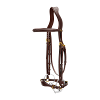 Briglia con capezzina tedesca regolabile D Collection by Dy'on Marrone Briglia con capezzina tedesca regolabile D Collection by Dy'on Marrone