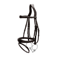 Briglia Capezzina Combinata Anatomica Collezione US by Dy'on Nero