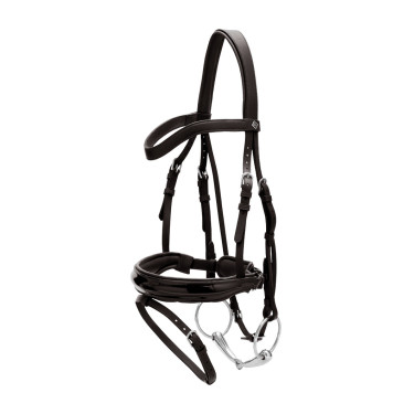 Briglia Capezzina Combinata Larga Verniciata Working By Dy'on Nero