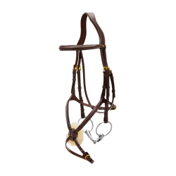 Briglia con Nasale Incrociato D Collection by Dy'on Marrone