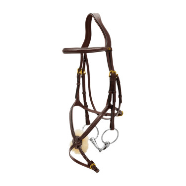 Briglia con Nasale Incrociato D Collection by Dy'on Marrone