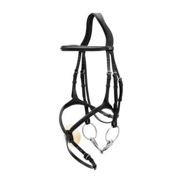 Briglia con Capezzina Incrociata New English Collection by Dy'on Nero