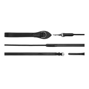 Redini tedesche in cuoio/nylon 5/8 New English Collection by Dy'on Nero