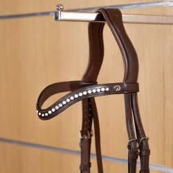 Fronte in V Swarovski bianco New English Collection by Dy'on Marrone