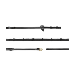 Redini Howlett in gomma 1/2 con 7 passanti D Collection by Dy'on Nero