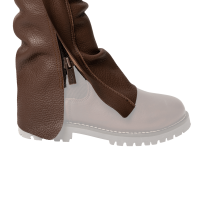 Long Chaps in Pelle Dy'on Marrone