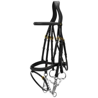 Briglia con Capezzina Combinata D Collection by Dy'on Nero Briglia con Capezzina Combinata D Collection by Dy'on Nero