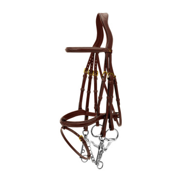 Briglia con Capezzina Combinata D Collection by Dy'on Marrone