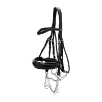 Briglia con Capezzina Francese Larga Mat Working By Dy'on Nero