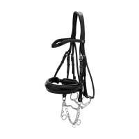 Briglia con Capezzina Francese Larga Mat Working By Dy'on Nero