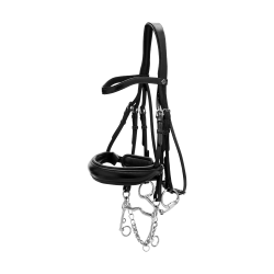 Briglia con Capezzina Francese Larga Mat Working By Dy'on Nero