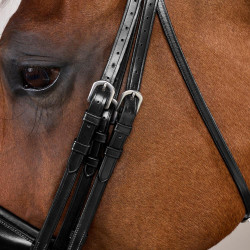 Briglia con Capezzina Francese Larga Mat Working By Dy'on Nero