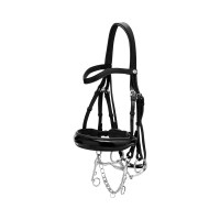 Briglia con Chiusura Francese Large Verniciata Working di Dy'on Nero Briglia con Chiusura Francese Large Verniciata Working di Dy'on Nero