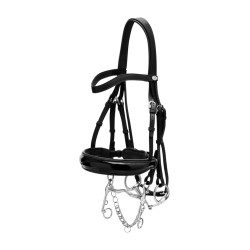 Briglia con Chiusura Francese Large Verniciata Working di Dy'on Nero