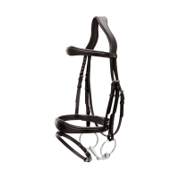 Briglia Capezzina Combinata Anatomica Dy'on Collezione New English Nero