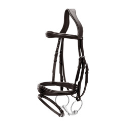 Briglia Capezzina Combinata Anatomica Dy'on Collezione New English Nero