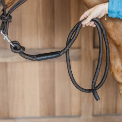 Lunga Dy'on con moschettone Marrone