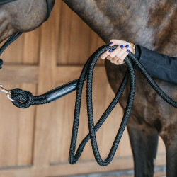 Lunga da allenamento Dy'on con moschettone Nero