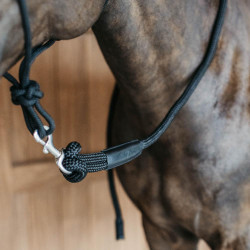 Lunga da allenamento Dy'on con moschettone Nero