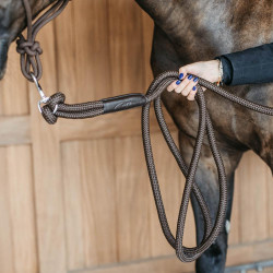 Lunga da allenamento Dy'on con moschettone Marrone