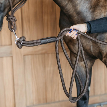Lunga da allenamento Dy'on con moschettone Marrone