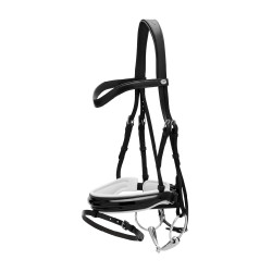 Briglia Working by Dy'on Capezzina Combinata Larga Lucida Fodera Bianca