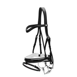 Briglia Working by Dy'on Capezzina Combinata Larga Lucida Fodera Bianca