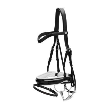 Briglia Working by Dy'on Capezzina Combinata Larga Lucida Fodera Bianca