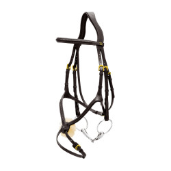 Briglia Capezzina Incrociata Intrecciata Collezione D Dy'on Nero