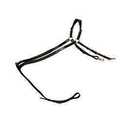 Brustblatt mit geflochtenem Steg D Kollektion Dy'on Nero Brustblatt mit geflochtenem Steg D Kollektion Dy'on Nero