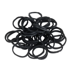 Elastici per trecciare Covalliero Nero