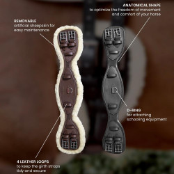 Sottopancia Corto Anatomico in montone Kentucky Nero