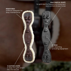 Sottopancia Corto Anatomico in montone Kentucky Marrone