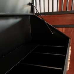 Cassetta porta alimenti in alluminio Grooming Deluxe by Kentucky con ruote Nero