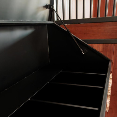 Cassetta porta alimenti in alluminio Grooming Deluxe by Kentucky con ruote Nero