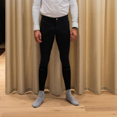 Pantaloni da equitazione Kentucky Mexico full grip da uomo Nero