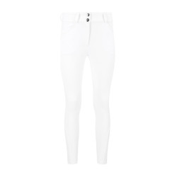 Pantaloni da equitazione Kentucky Miami da donna con grip al ginocchio Bianco