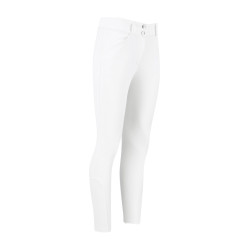 Pantaloni da equitazione Kentucky Miami da donna con grip al ginocchio Bianco