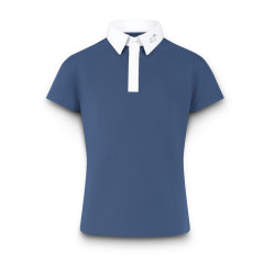 Polo da competizione Kentucky Osaka a maniche corte per ragazzo Marina Blu marino
