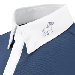 Polo da competizione Kentucky Osaka a maniche corte per ragazzo Marina Blu marino
