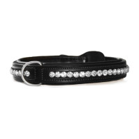 Collare per cane Equestrian Stockholm con strass Nero edizione