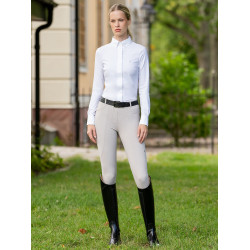 Camicia a maniche lunghe da donna Equestrian Stockholm Performance Bianco Camicia a maniche lunghe da donna Equestrian Stockholm Performance Bianco