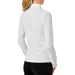 Camicia a maniche lunghe da donna Equestrian Stockholm Performance Bianco Camicia a maniche lunghe da donna Equestrian Stockholm Performance Bianco