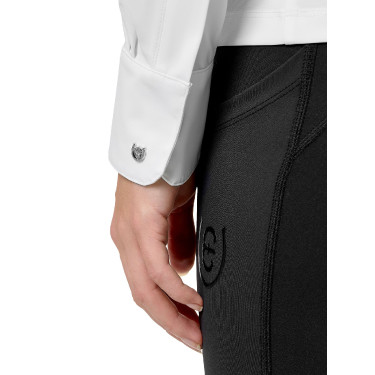 Camicia a maniche lunghe da donna Equestrian Stockholm Performance Bianco Camicia a maniche lunghe da donna Equestrian Stockholm Performance Bianco
