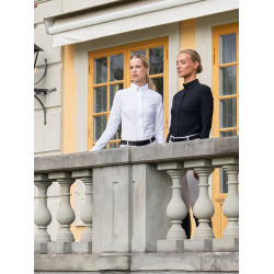 Camicia a maniche lunghe da donna Equestrian Stockholm Performance Bianco Camicia a maniche lunghe da donna Equestrian Stockholm Performance Bianco